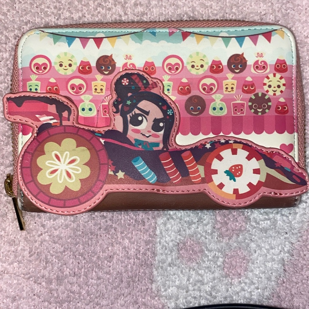 Loungefly Pink and Brown Cartoon Wallet